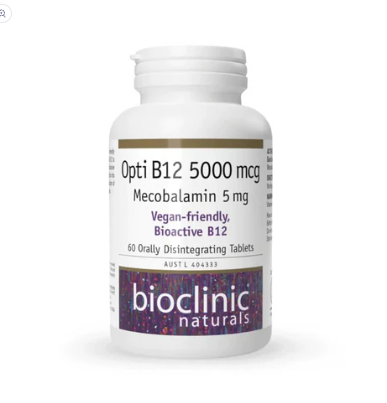 Bioclinic Naturals – Opti B12 5000 mcg 60 tablets