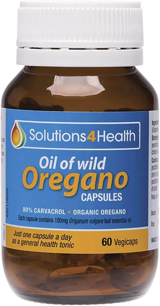 Oregano Capsules - Solutions for Health 60 Capsules